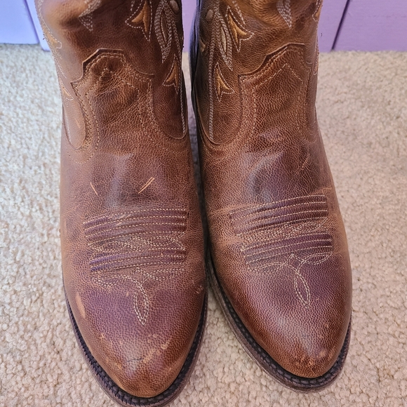 Women's Size 8 ½ ARIAT Brown Western Boots - Picture 5 of 7